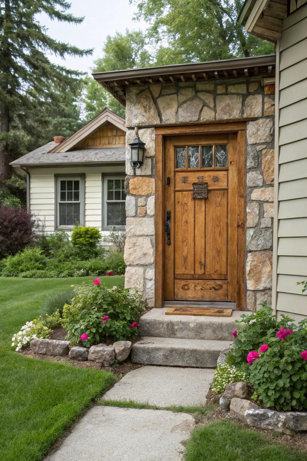Natural materials bring warmth and charm.