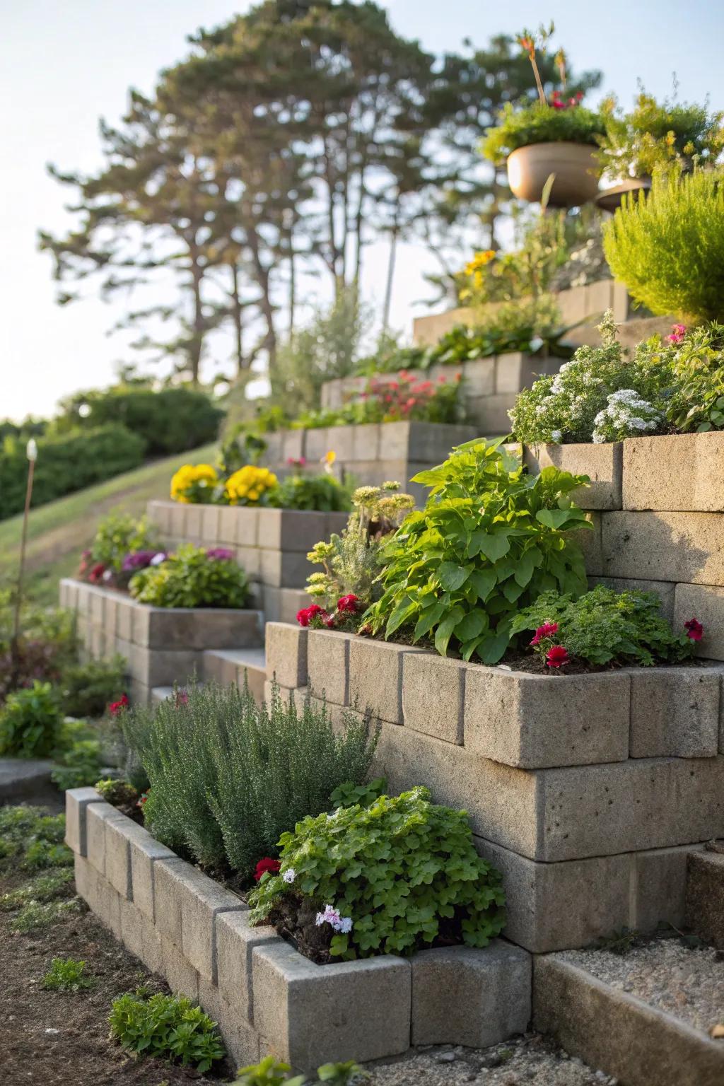 Enhance your garden's appeal with stunning tiered planters.