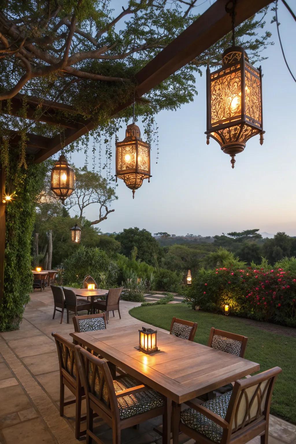 Create a magical ambiance with elegant lighting.