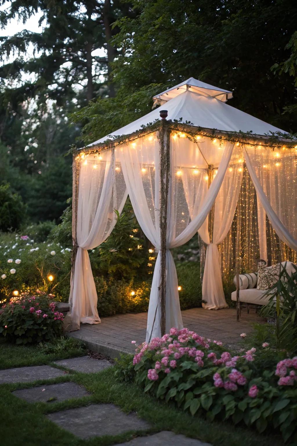 A dreamy canopy tent for storytime and adventures.