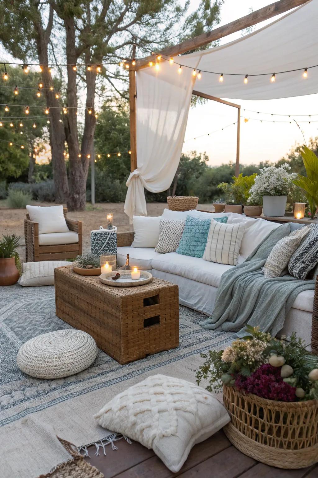 Comfortable seating areas invite relaxation and conversation.