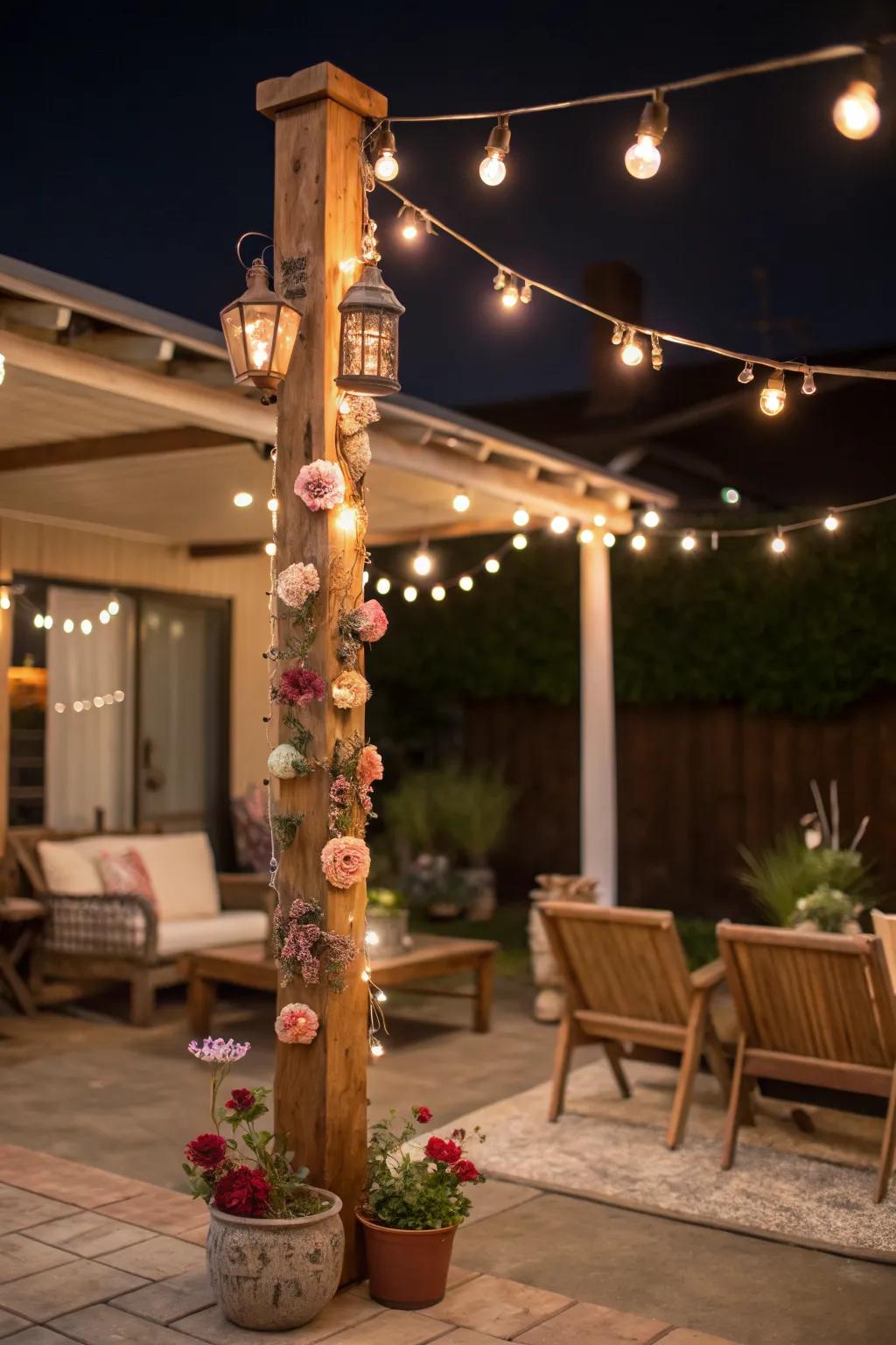 DIY light poles offer endless creative possibilities.