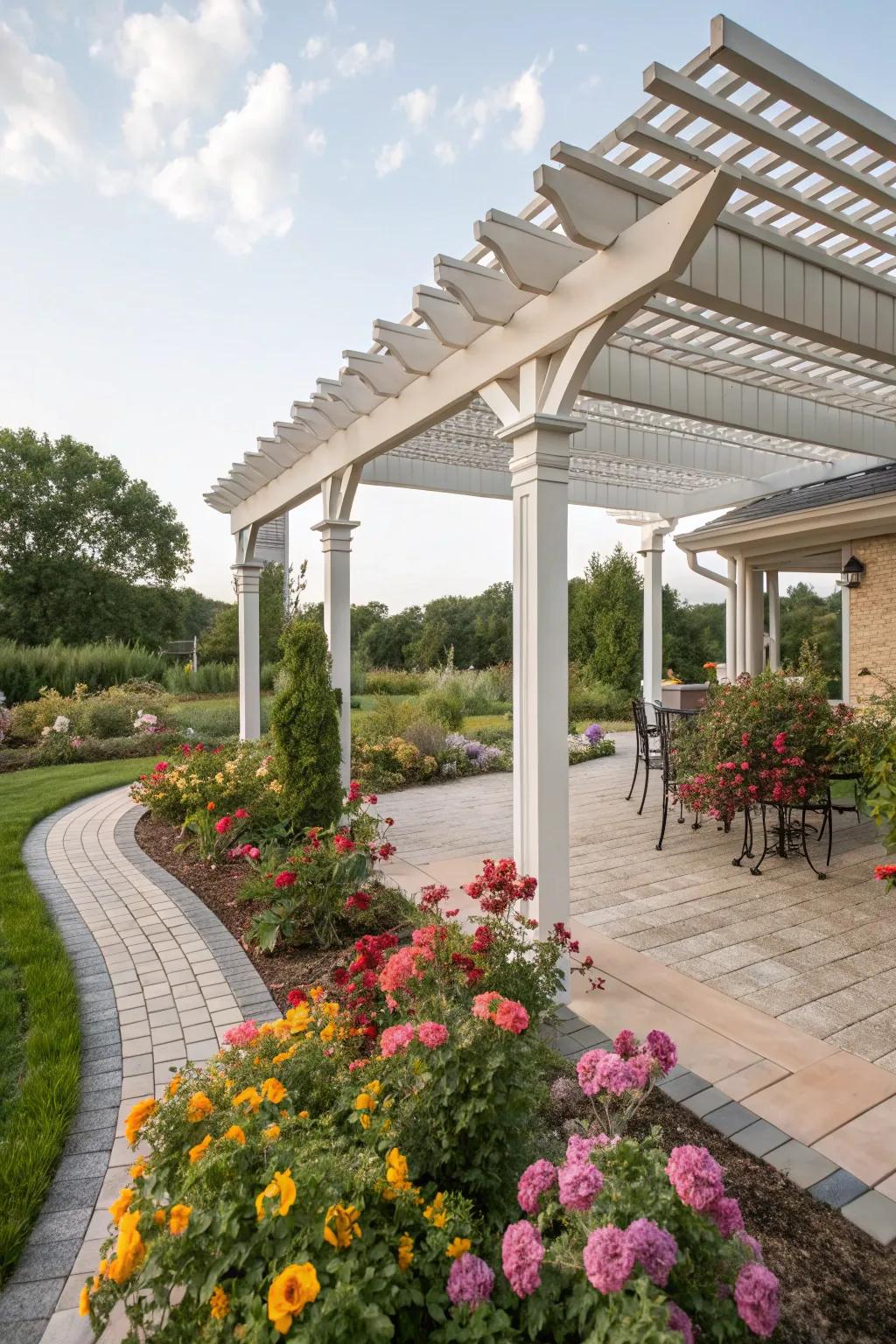 Vinyl gutters: easy on maintenance, big on charm.