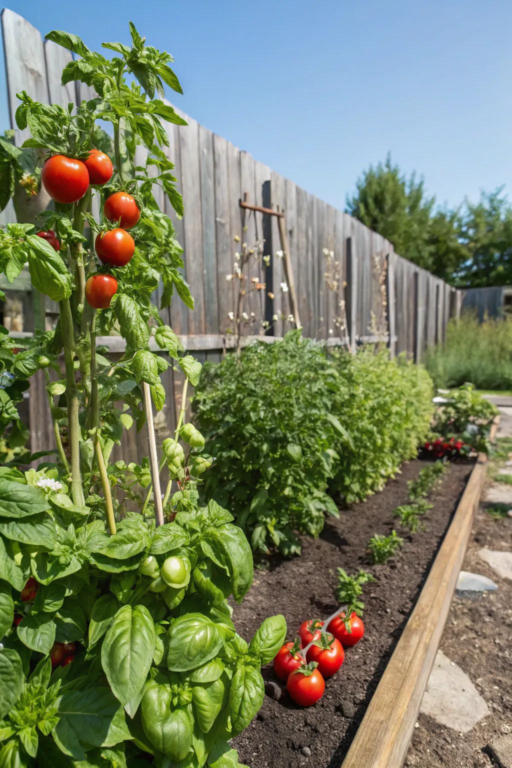 Companion planting for healthy, thriving plants.