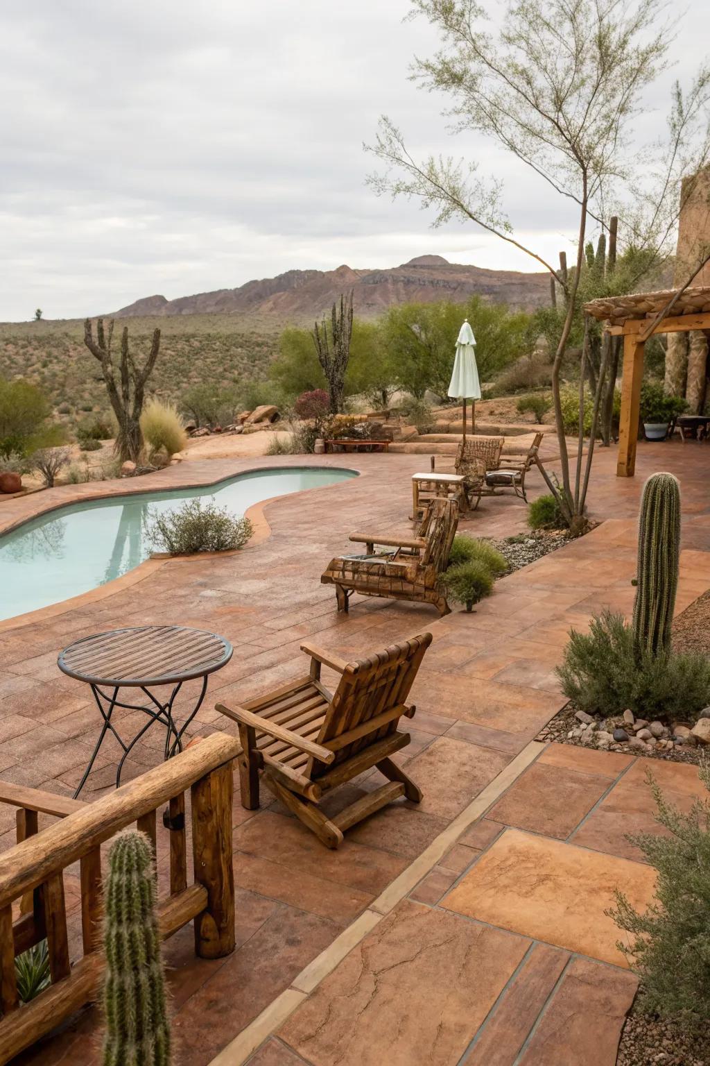 Tans and browns offer an earthy, inviting aesthetic.