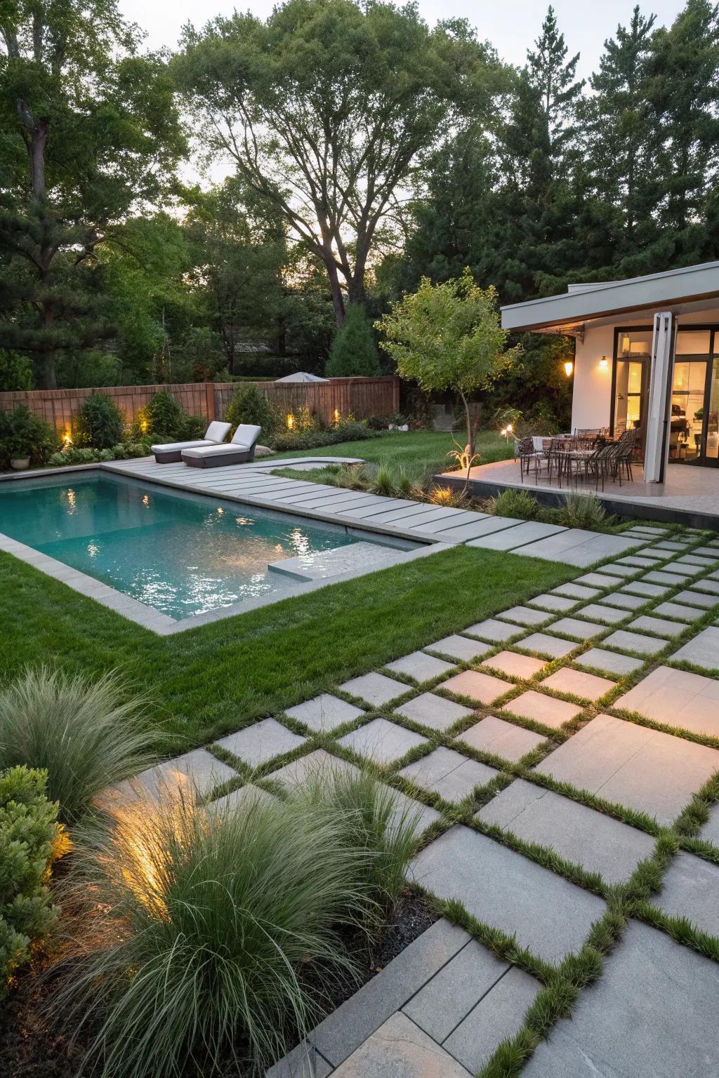 Permeable pavers combine style with sustainability.