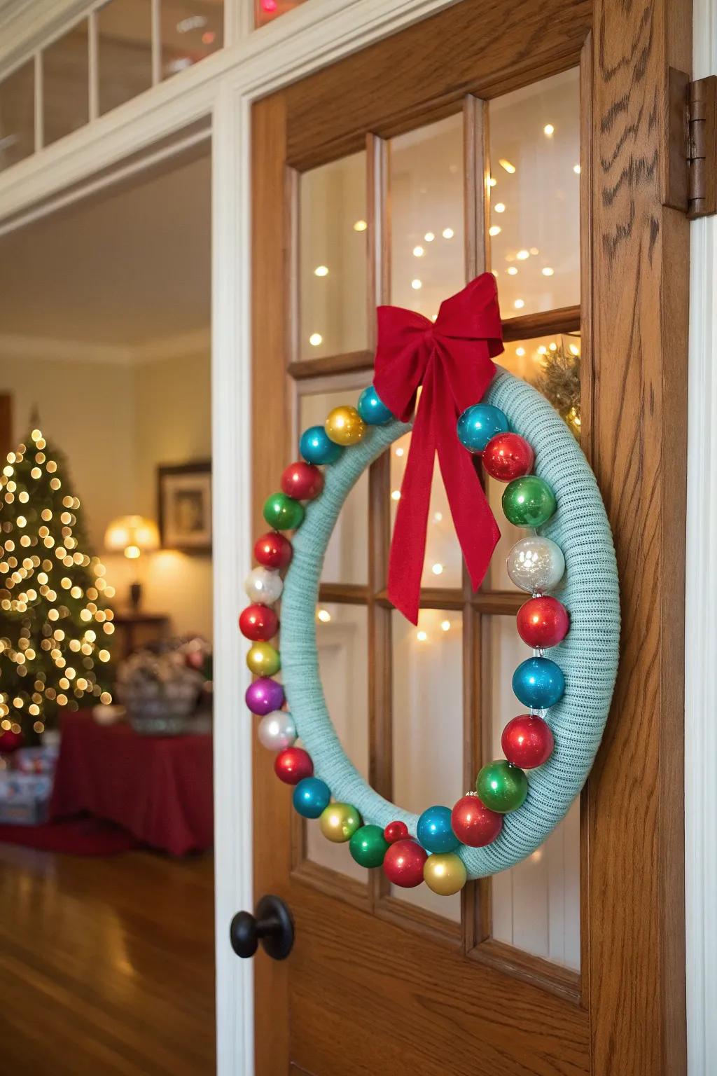 A festive wreath that brings holiday cheer to every home.