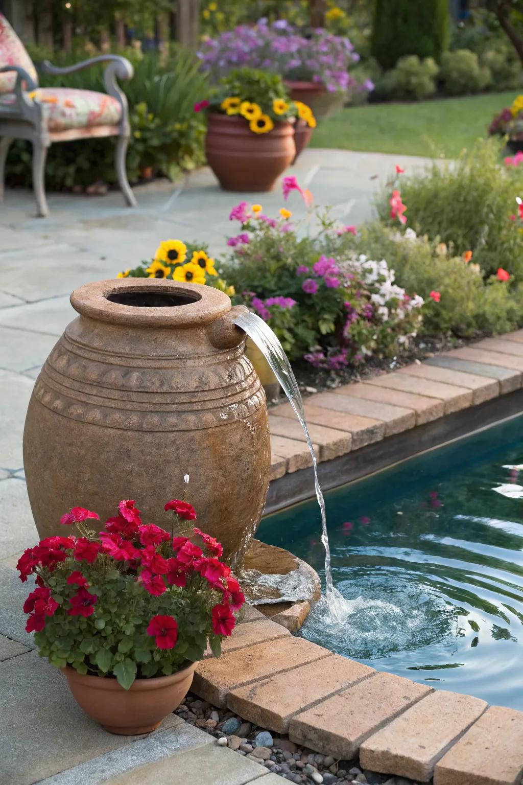Create a personal touch with a DIY water fountain.