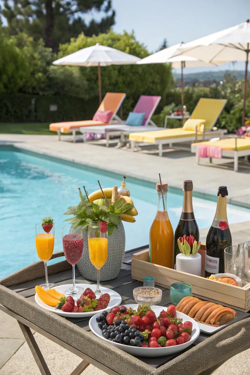 A DIY mimosa bar adds interactive fun to your brunch.