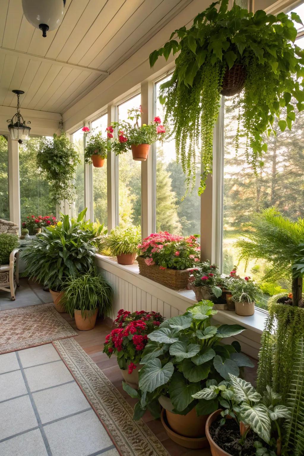 Incorporate plants to blur the lines between indoors and out.