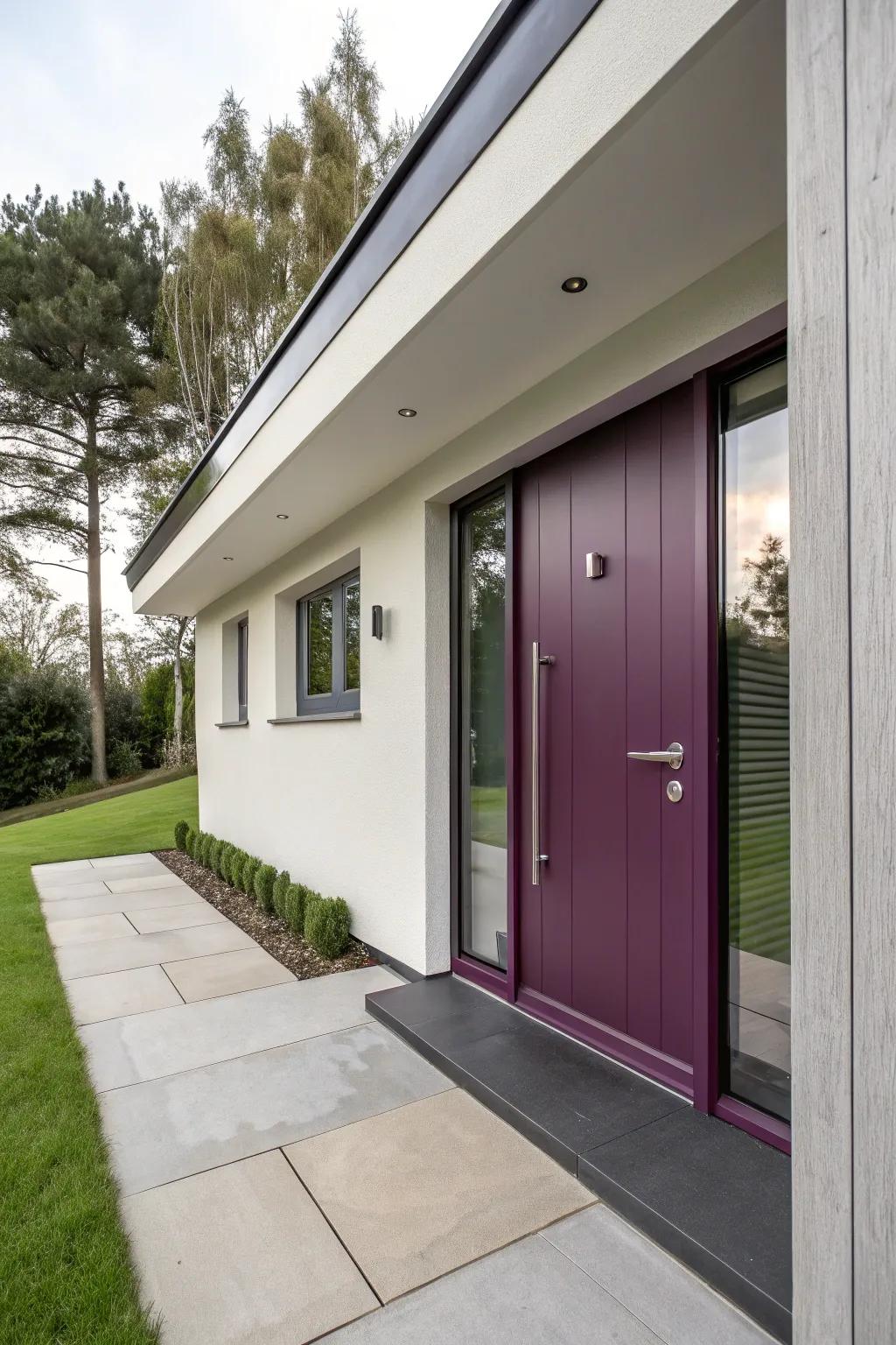 Plum doors add a modern and stylish flair to any home.