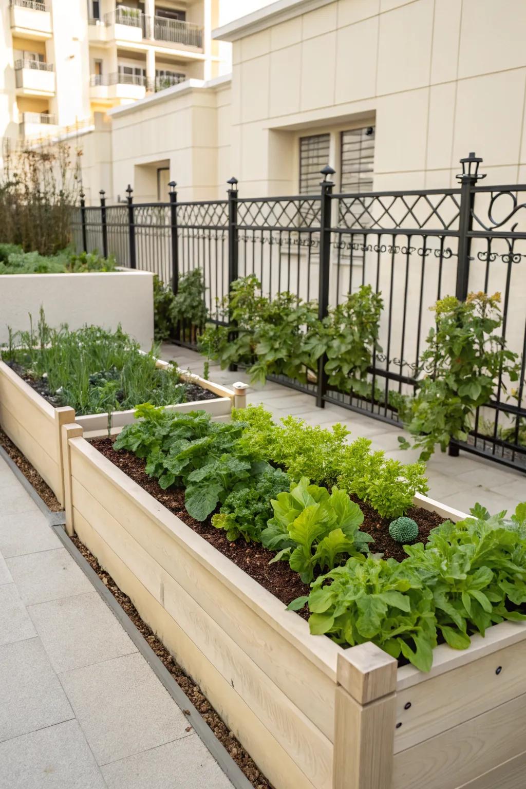 Minimalist fencing highlights the natural beauty of your garden.