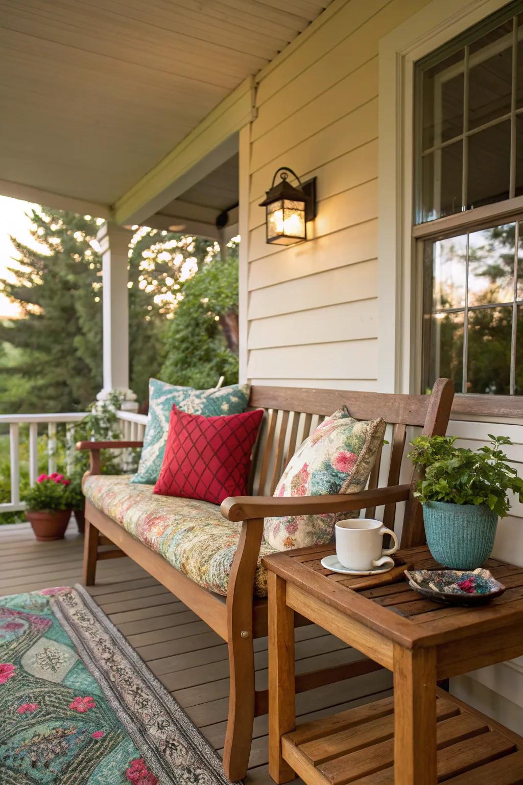 A cozy seating area perfect for morning relaxation.