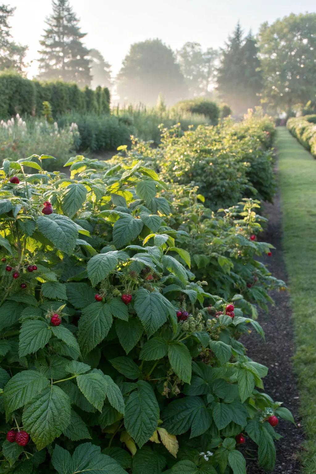 Vibrant, healthy raspberry plants are key to a successful harvest.