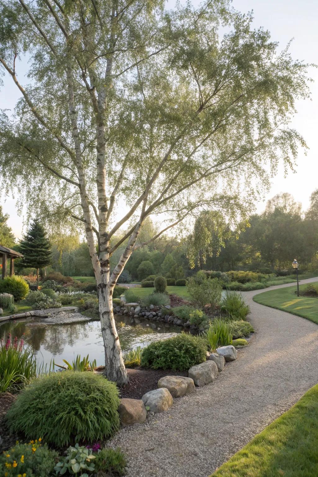 Bring harmony with a Feng Shui-focused river birch.