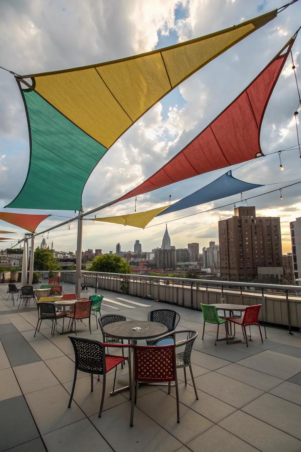 Add a splash of color and creativity with versatile sail shades.