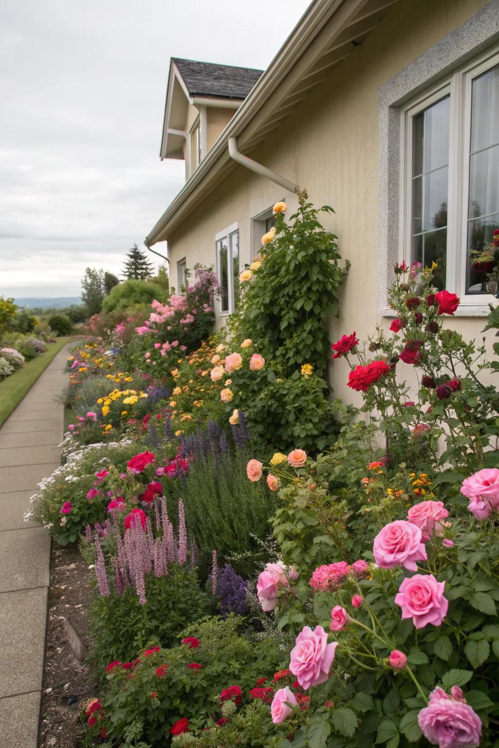 A symphony of colors for your front yard.