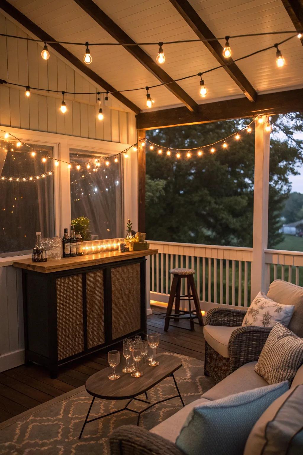 Ambient lighting sets the mood for perfect evenings.