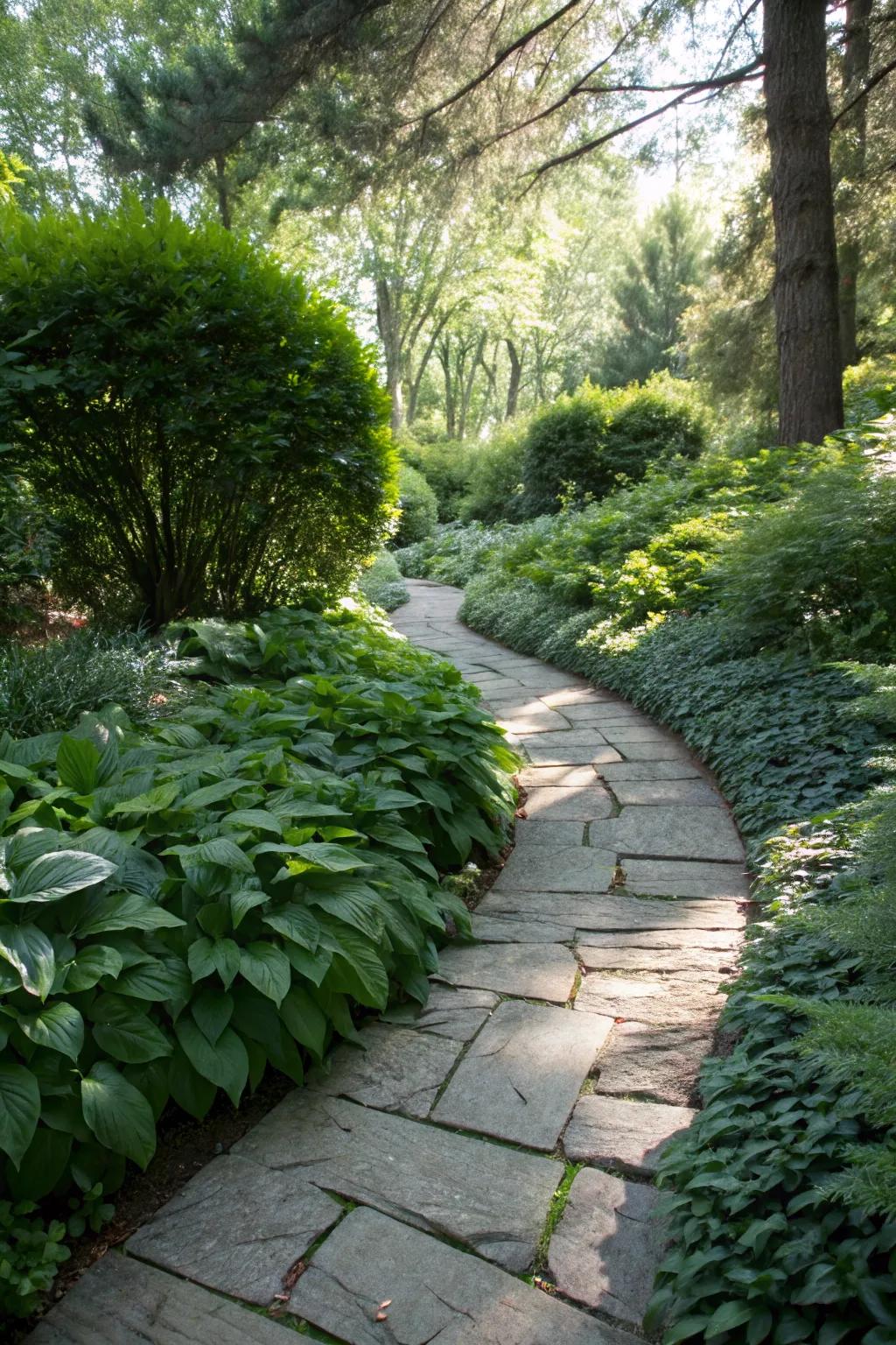 A green pathway invites exploration and wonder.