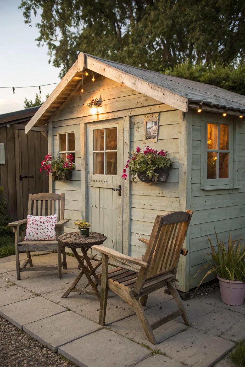 Create a relaxing space to unwind and enjoy your garden.