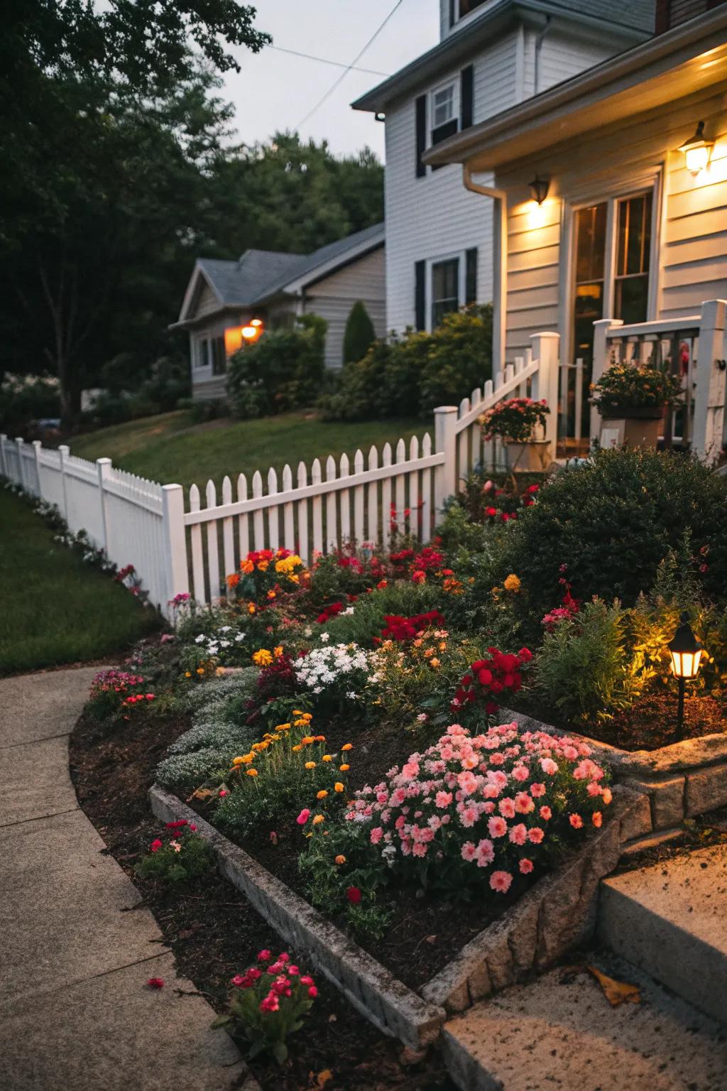 Layered heights create a dynamic and interesting garden.