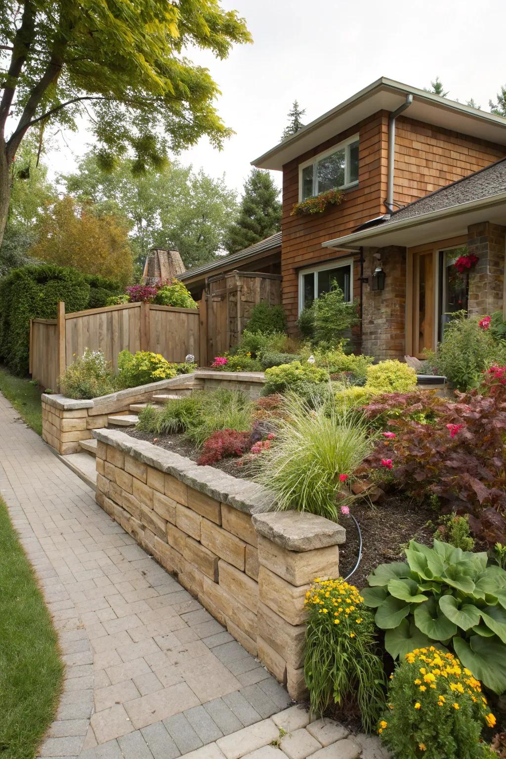 Mixing materials adds unique texture and interest.