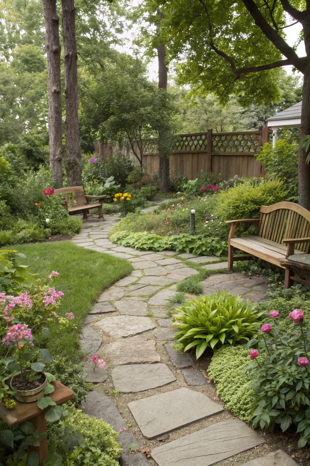 Stone pathways can transform your garden into a journey of discovery.