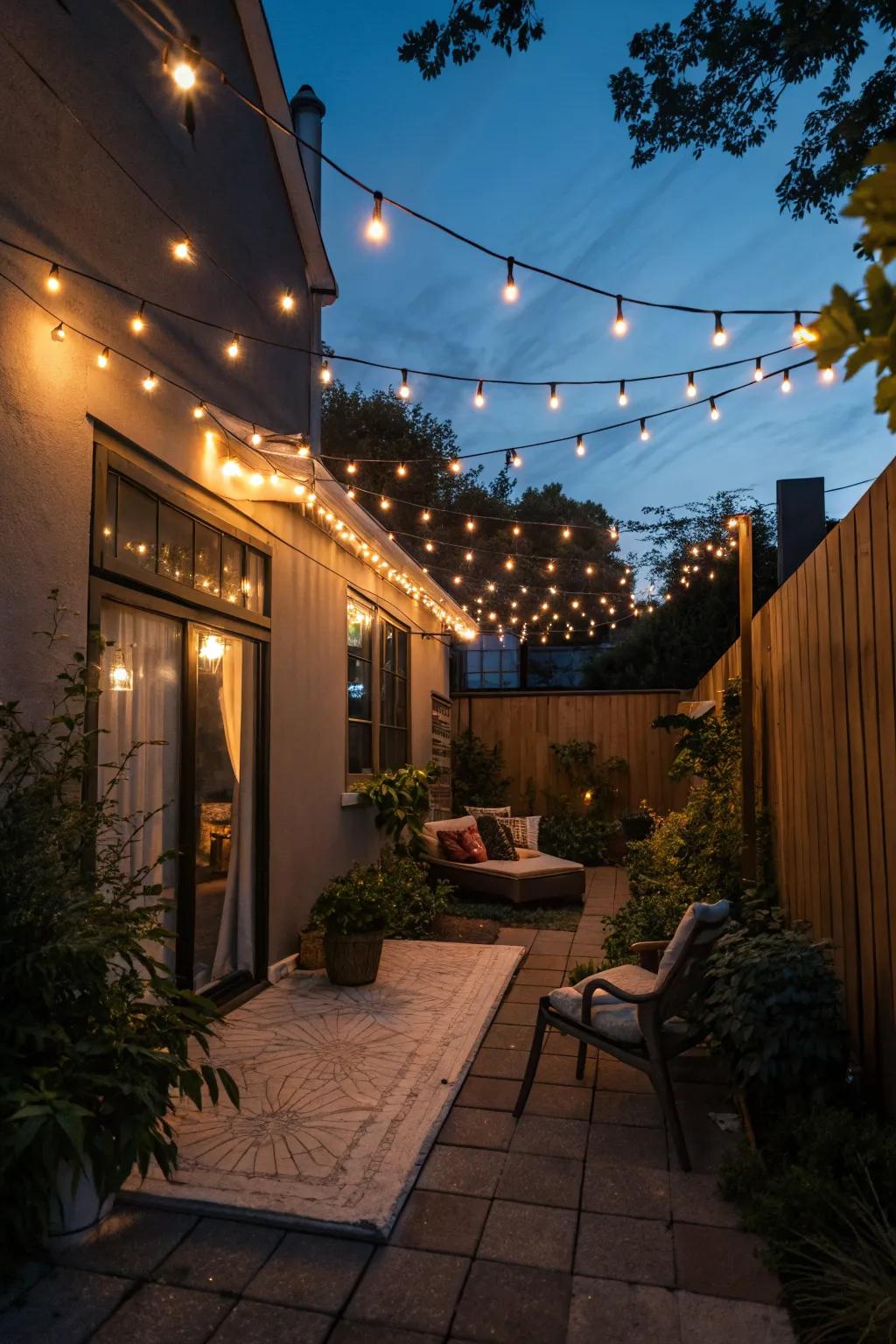 String lights transform your space into a magical retreat.