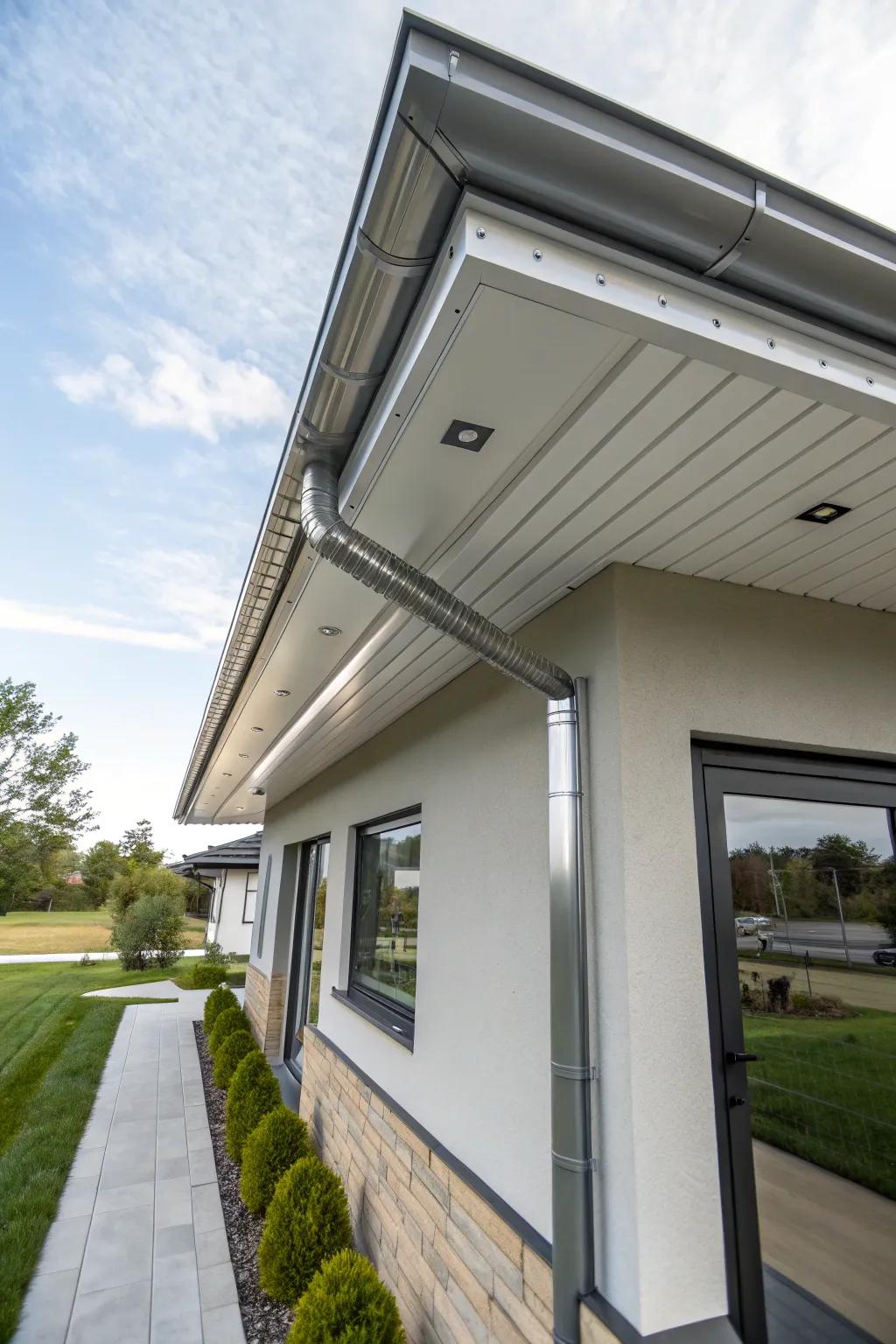 Sleek aluminum adds a modern touch with minimal upkeep.