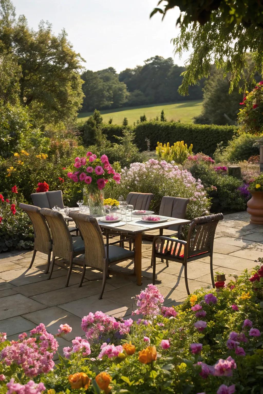 A perfect setting for outdoor dining experiences.