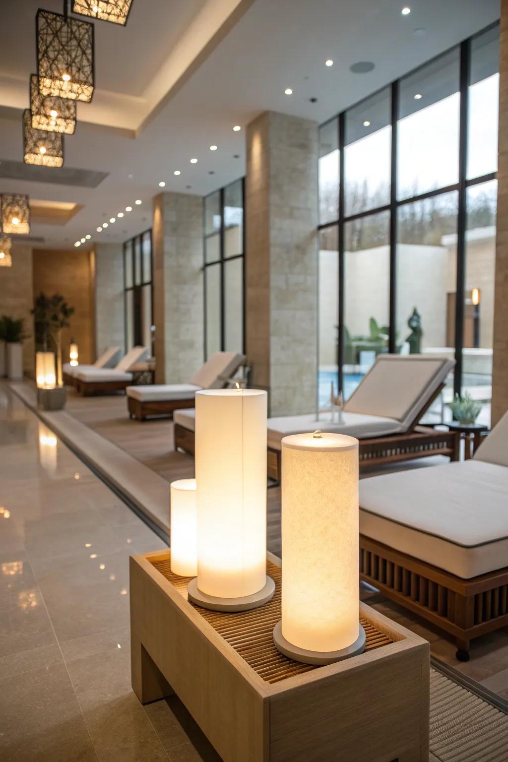 Sleek fixtures bring a touch of modern elegance.