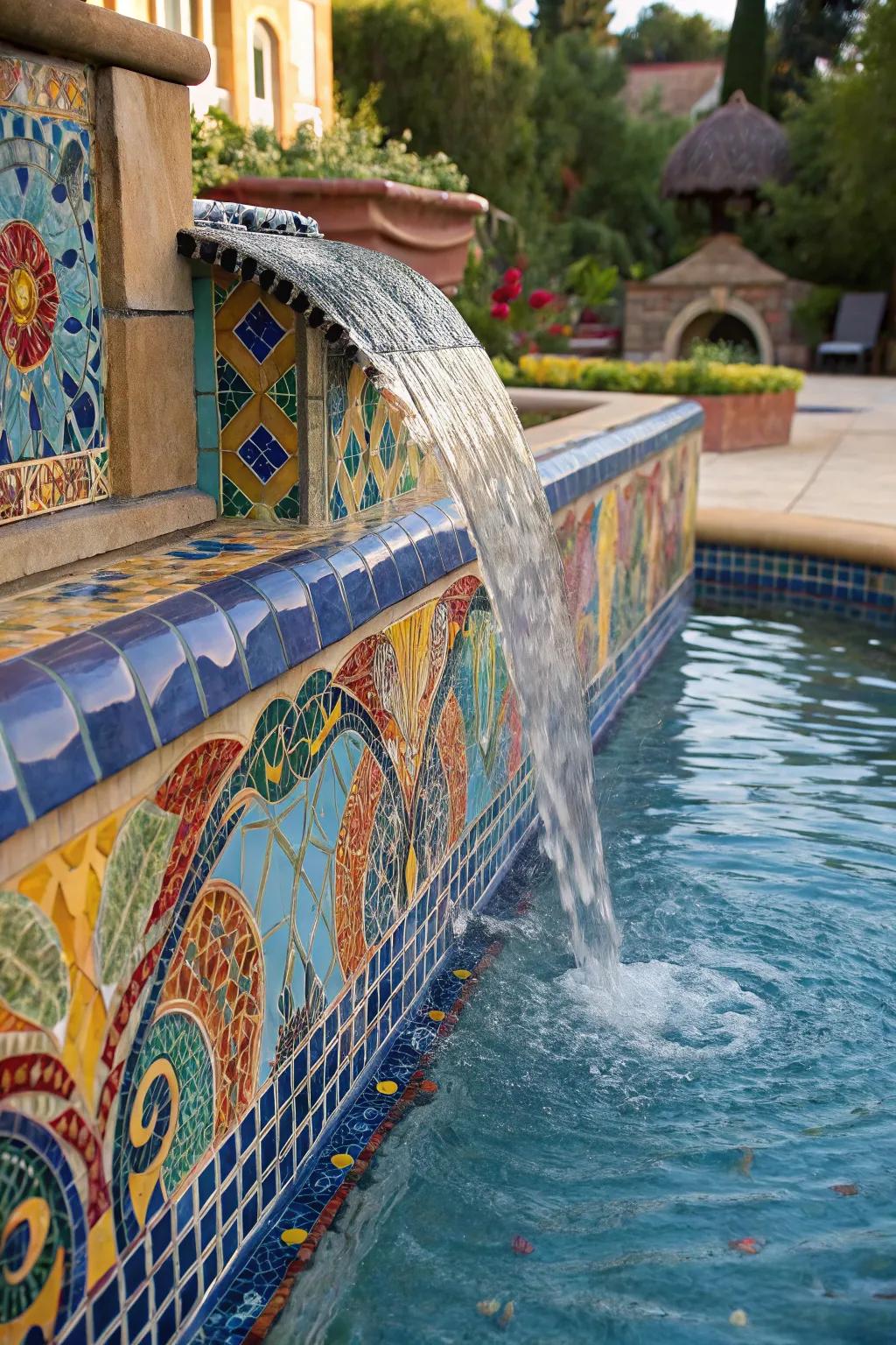 Tiles offer unlimited creative potential for your spillway.