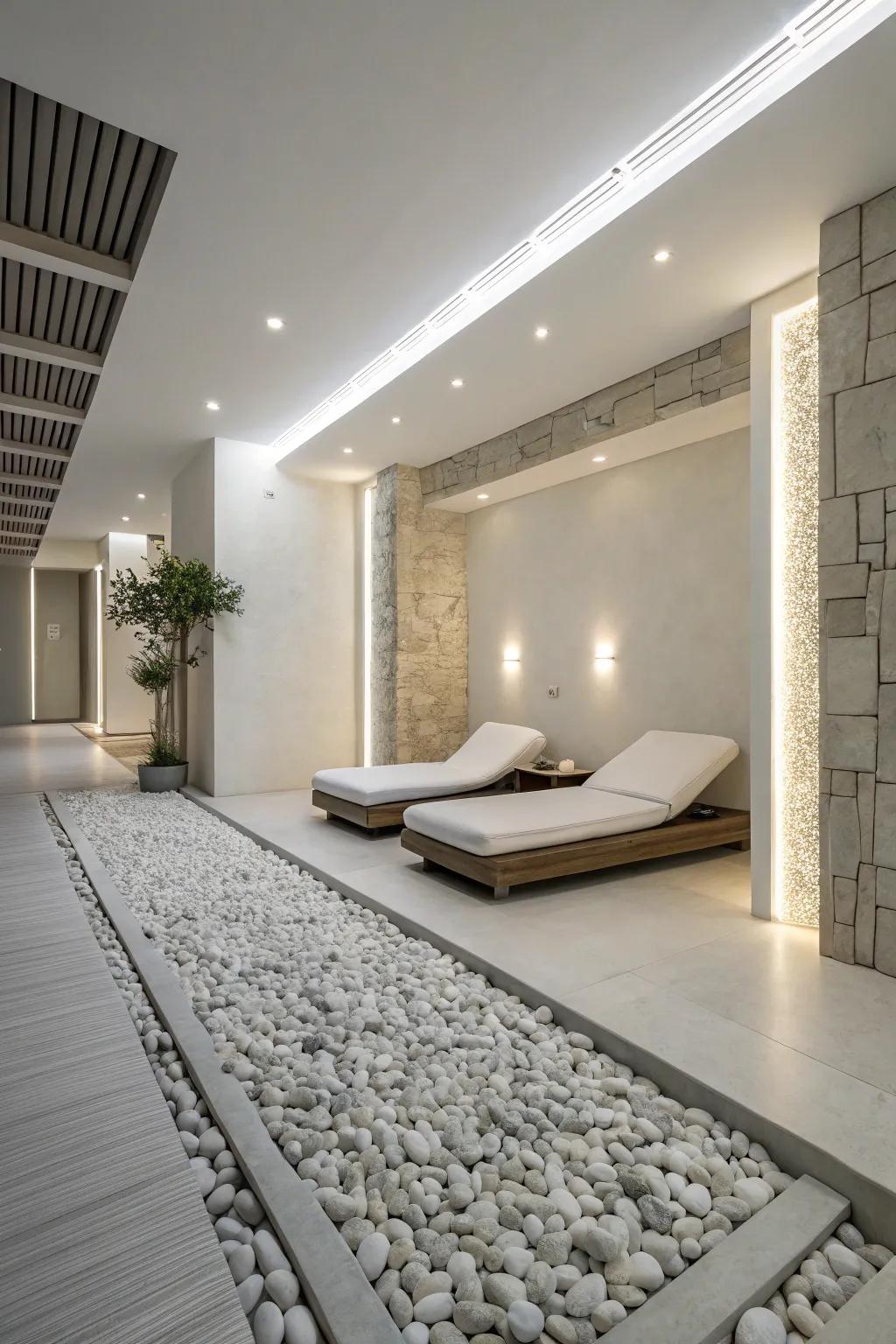 Achieve tranquility with a simple yet elegant Zen theme.