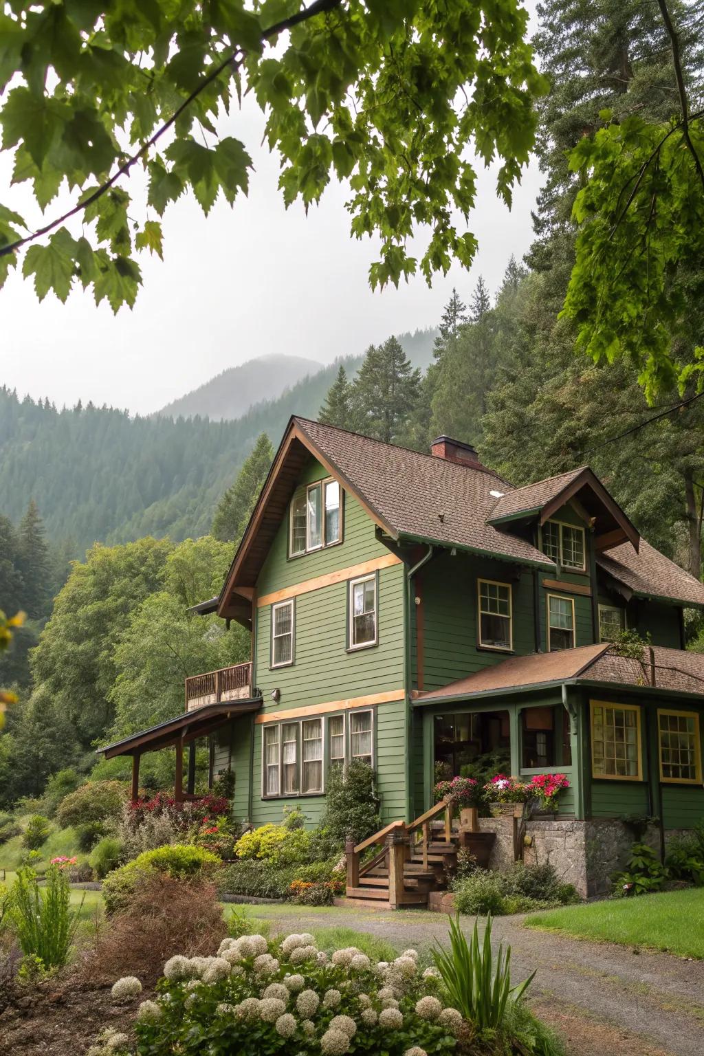 Earthy colors create harmony with nature for a warm, welcoming home.