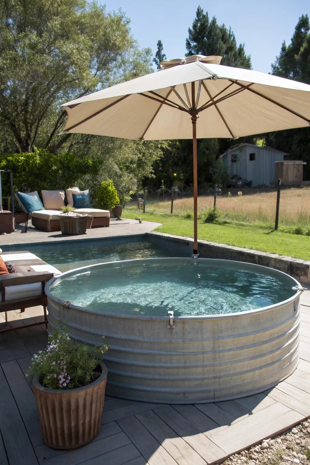 A shady retreat perfect for hot summer days.
