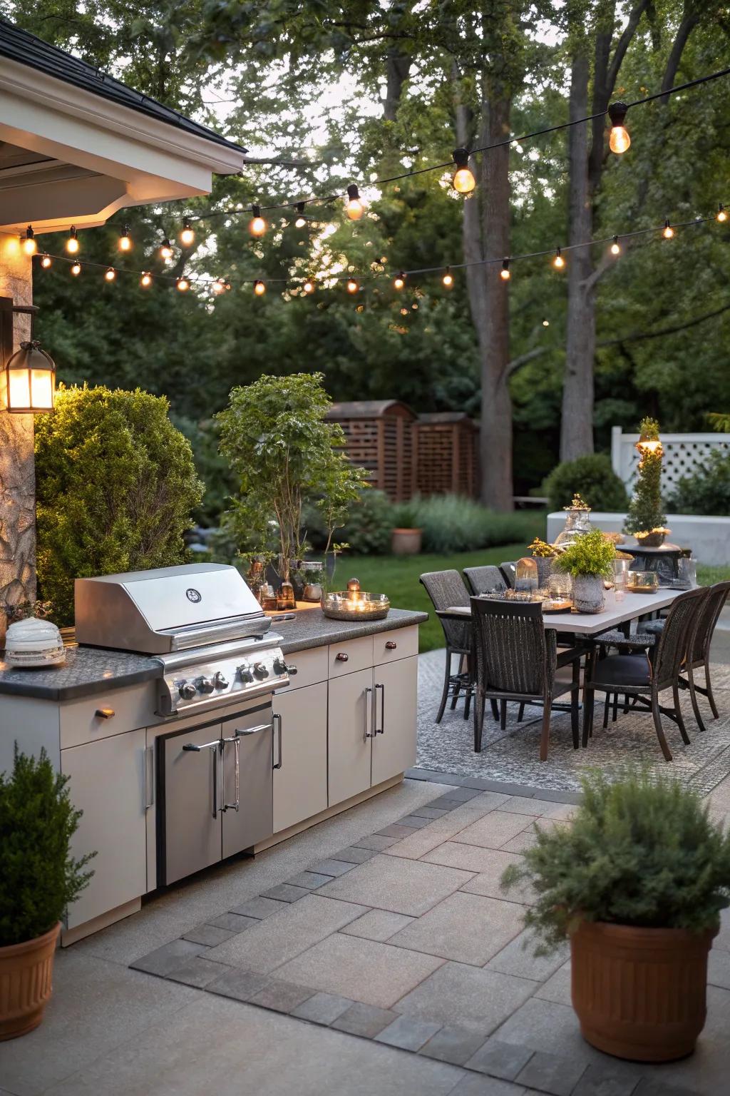 Elevate your summer gatherings with a functional outdoor kitchen.
