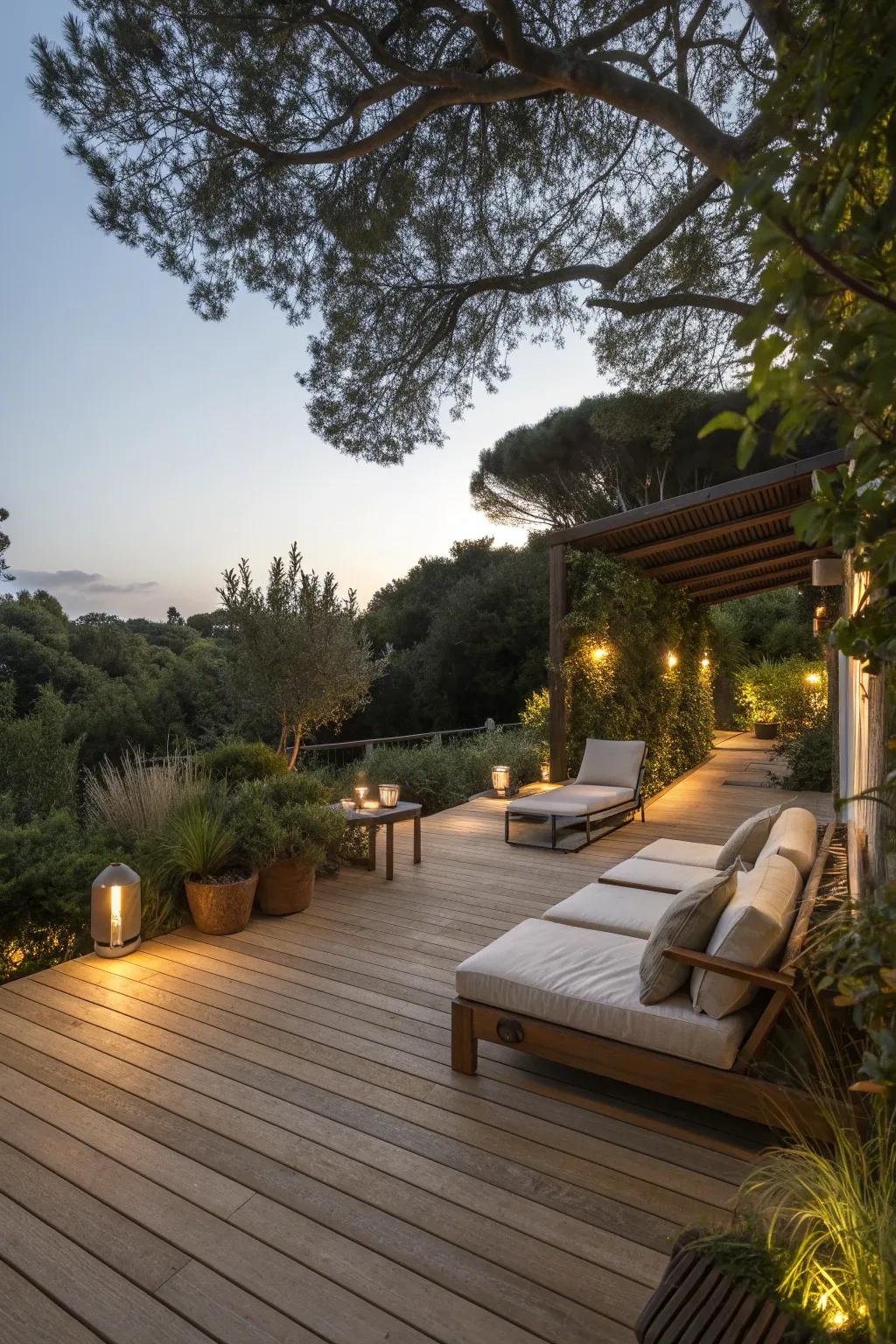 Natural wood tones create a welcoming ambiance.