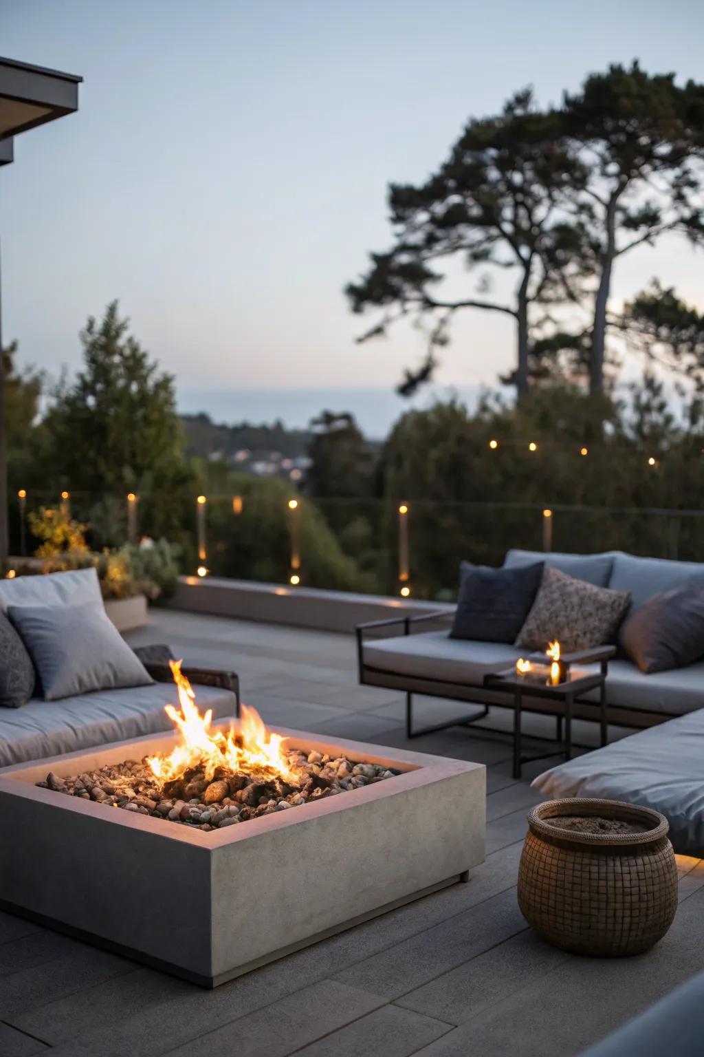 Stay warm and enjoy the flames.