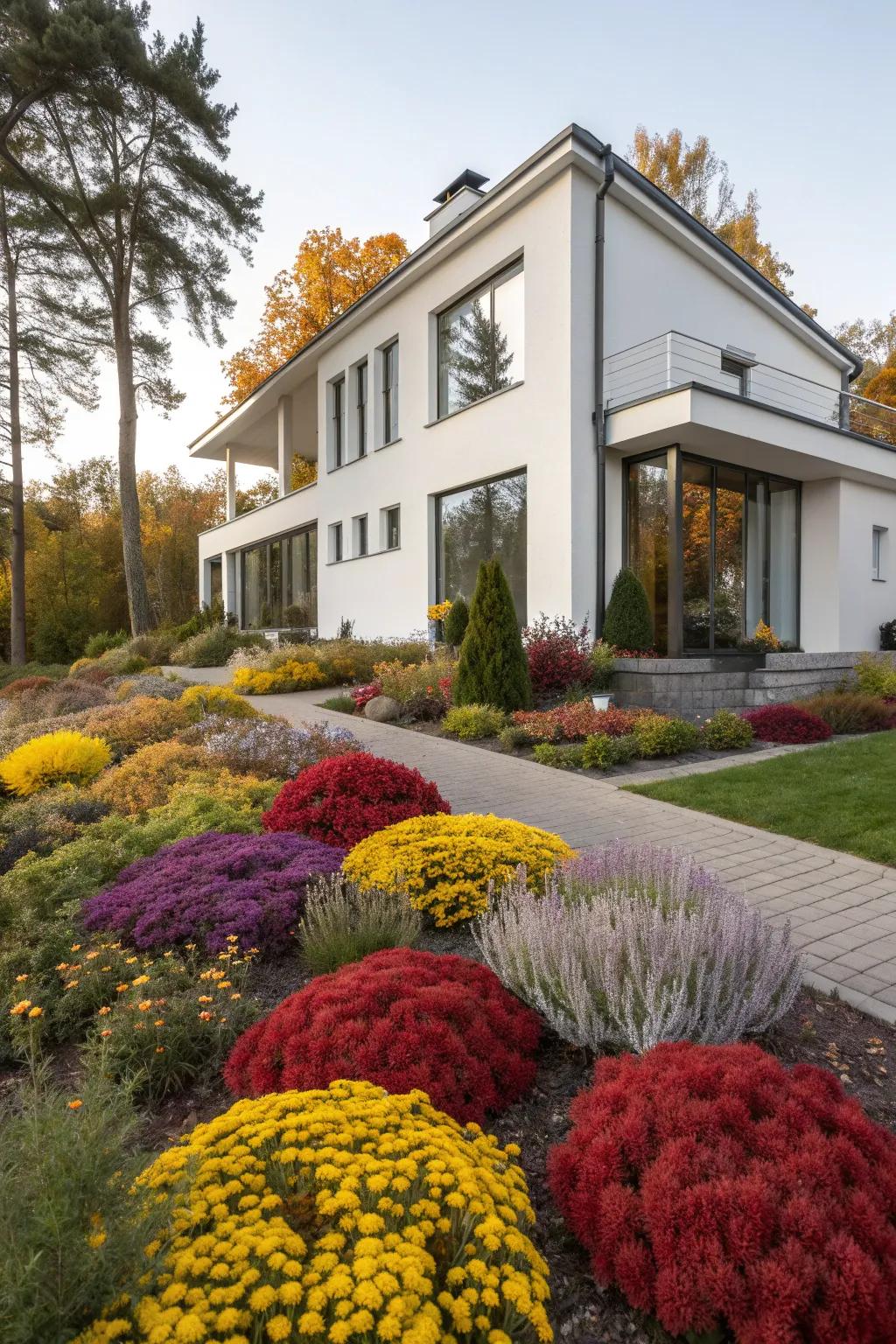 White exteriors offer a classic and versatile canvas.