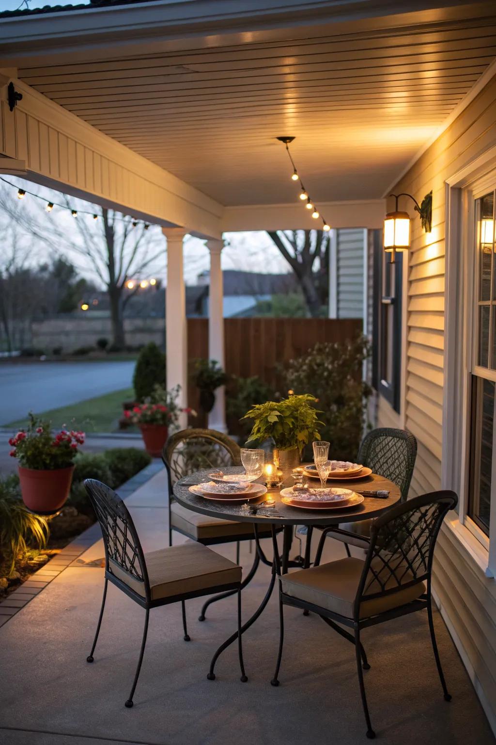 An inviting dining area for family meals.