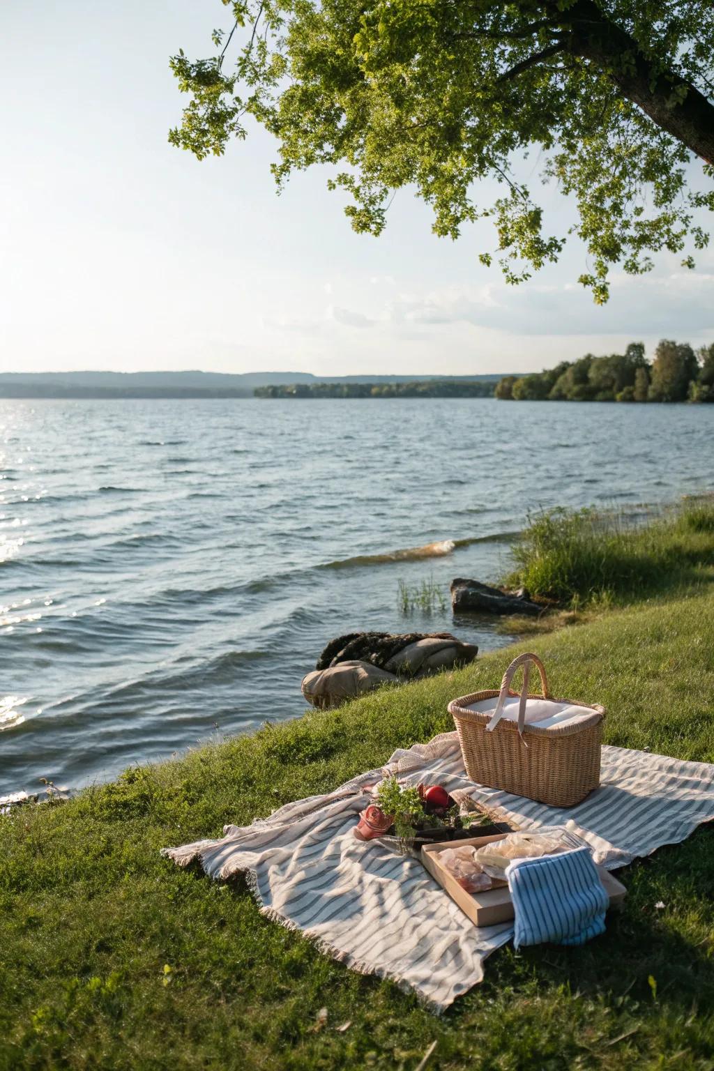 A rustic setting adds an enchanting backdrop to your picnic.