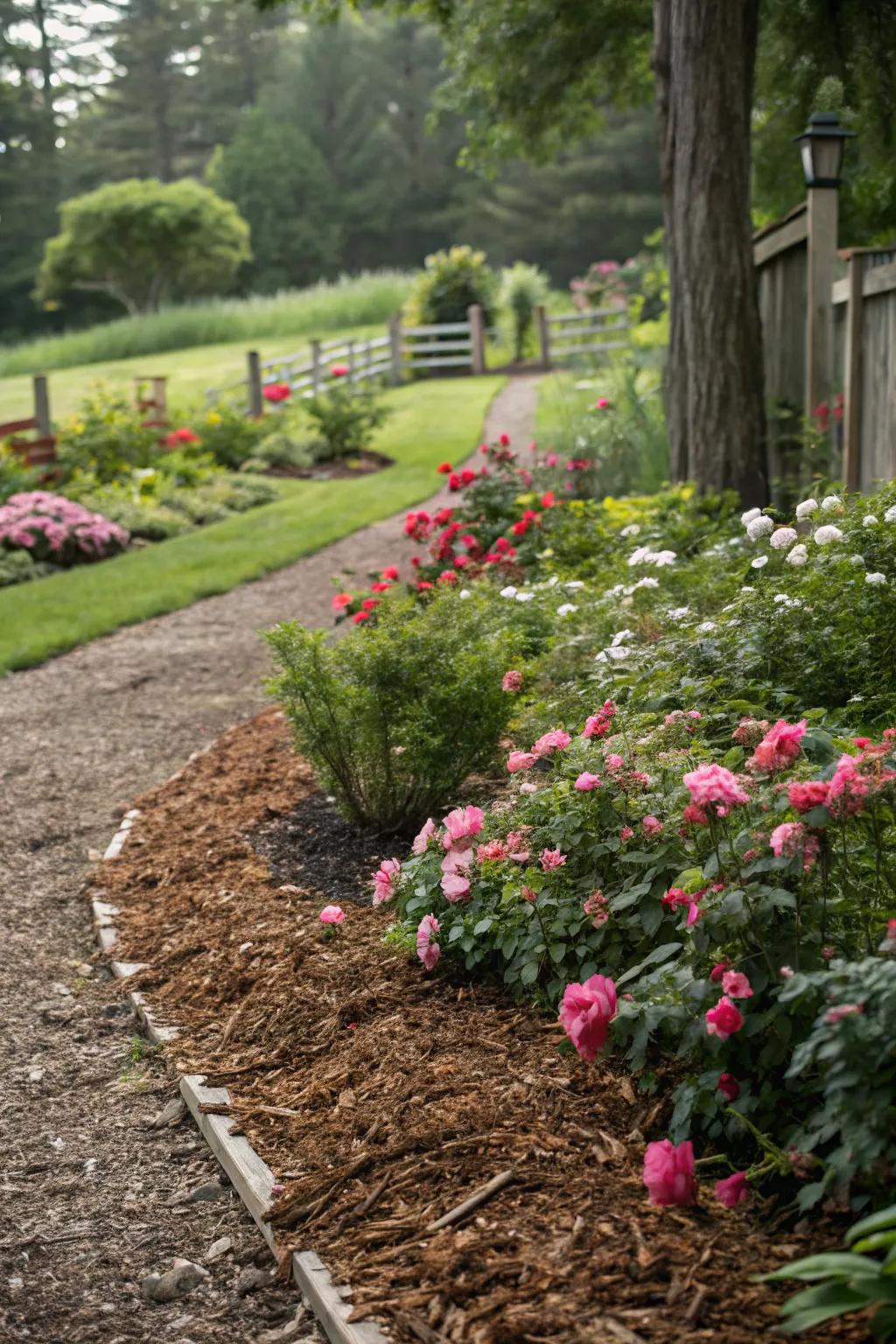 Mulching not only prevents weeds but also enriches the soil.