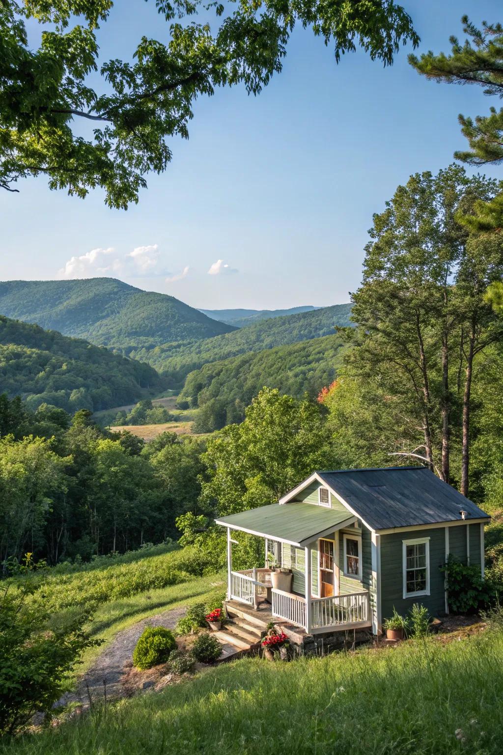 A tiny house retreat offering peace and connection to nature.