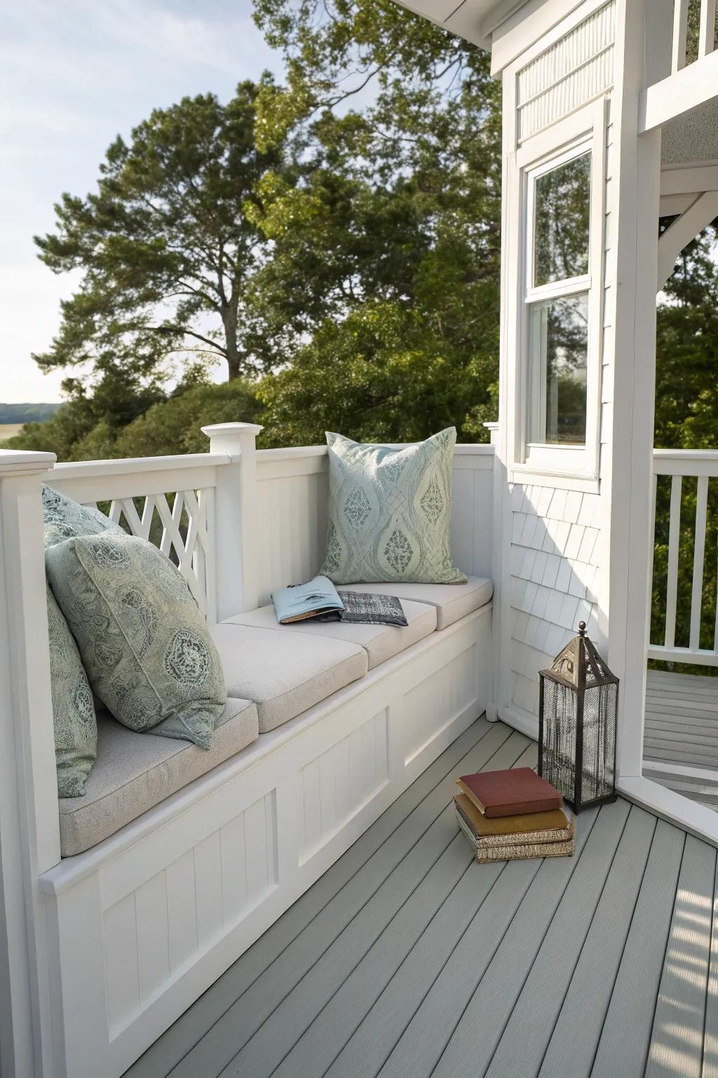 A perfect nook for relaxation and reading.