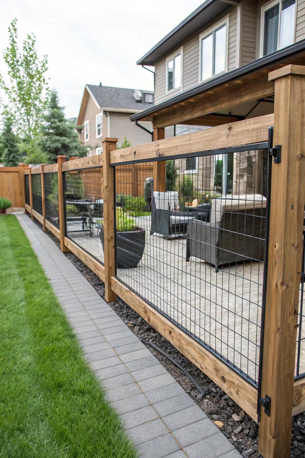 A harmonious blend of rustic charm and modern elegance.