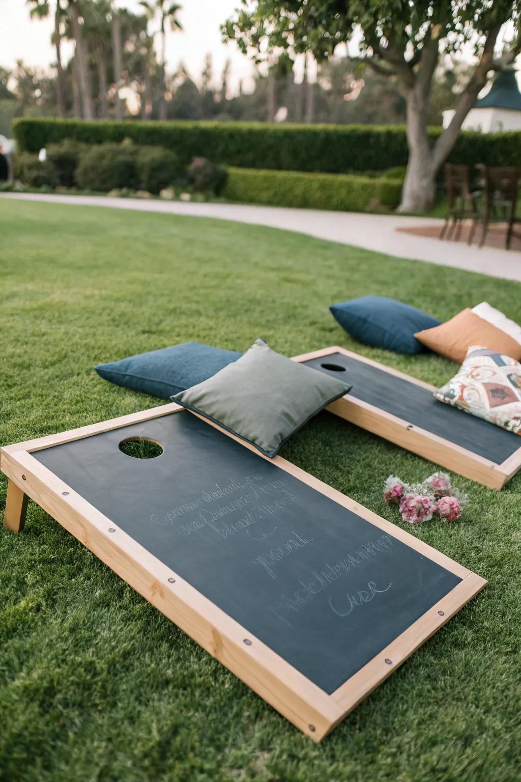 Corn Hole: Chalk it up to endless fun!