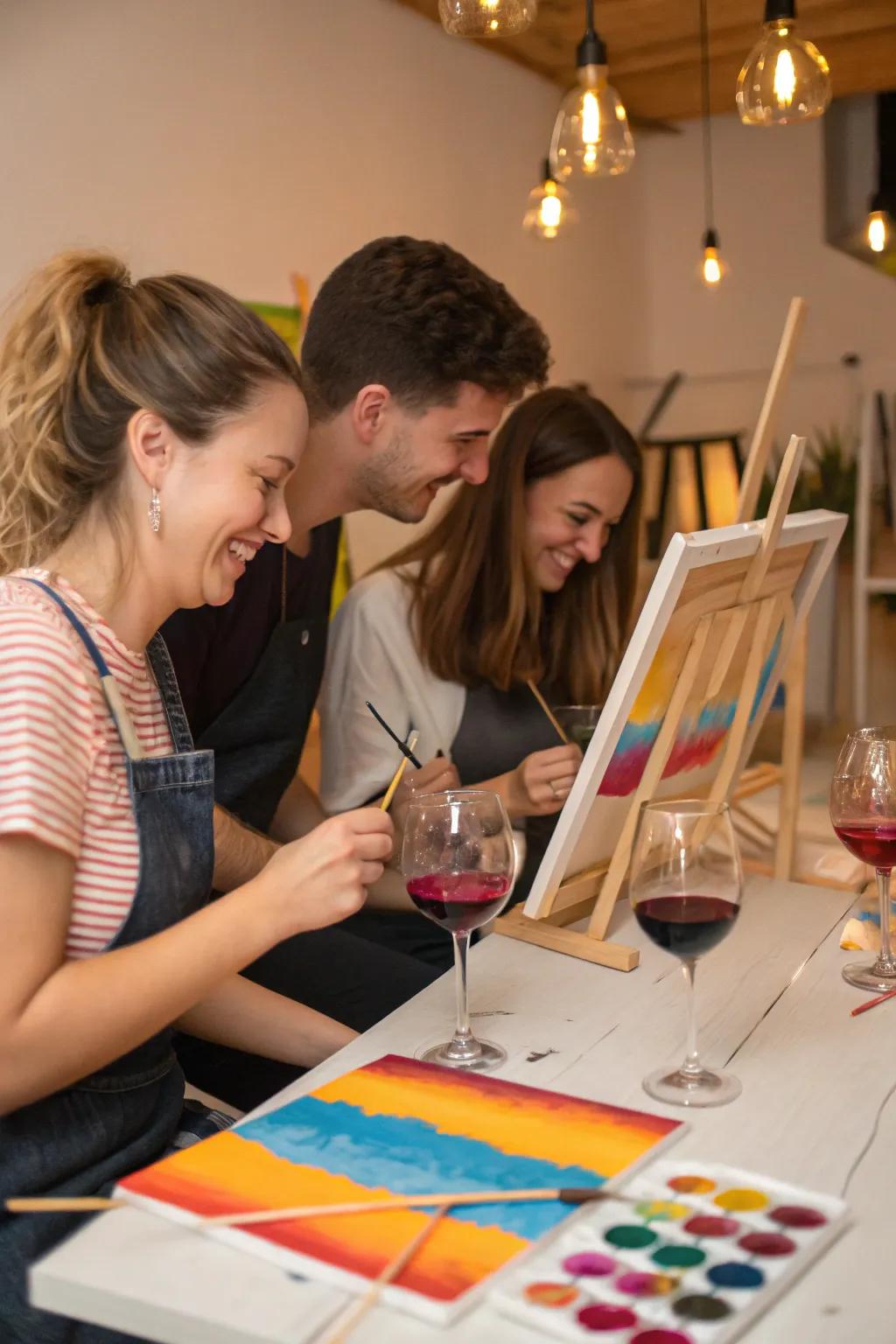 Unleash creativity with a relaxing paint and sip session.