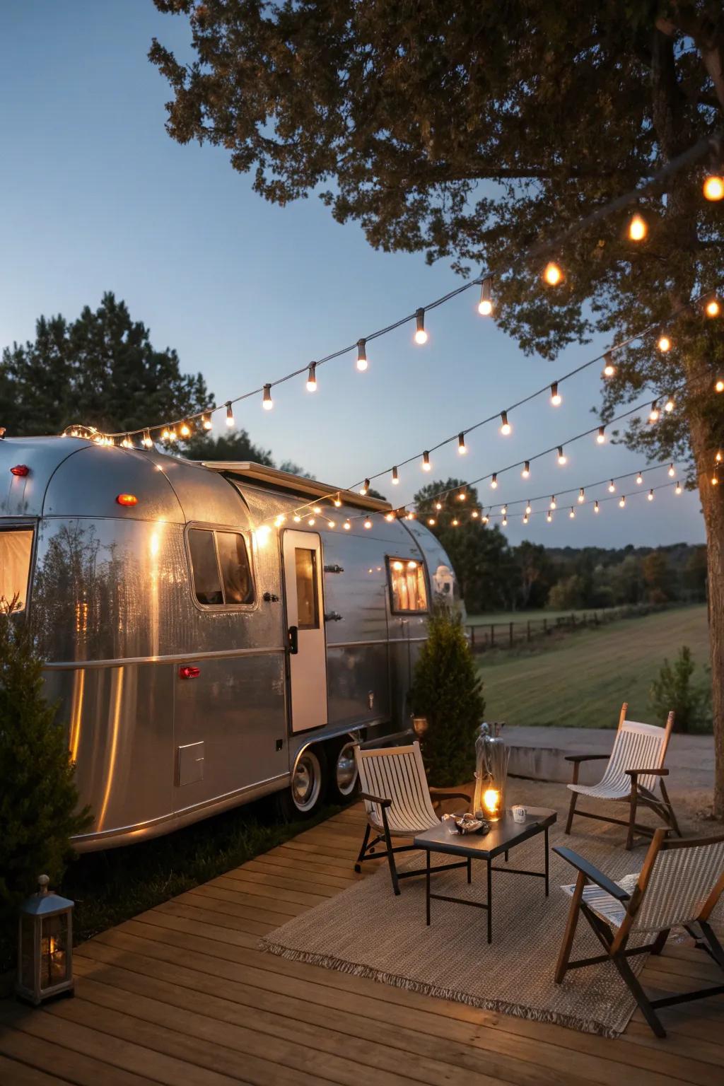 Create a magical atmosphere with ambient lighting.