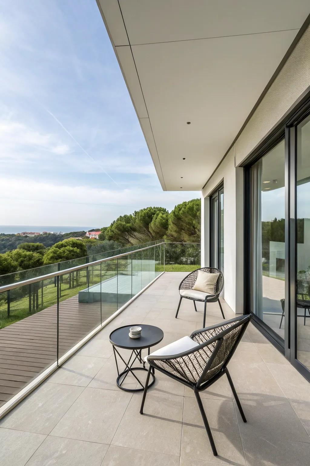 A modern patio perfect for entertaining.