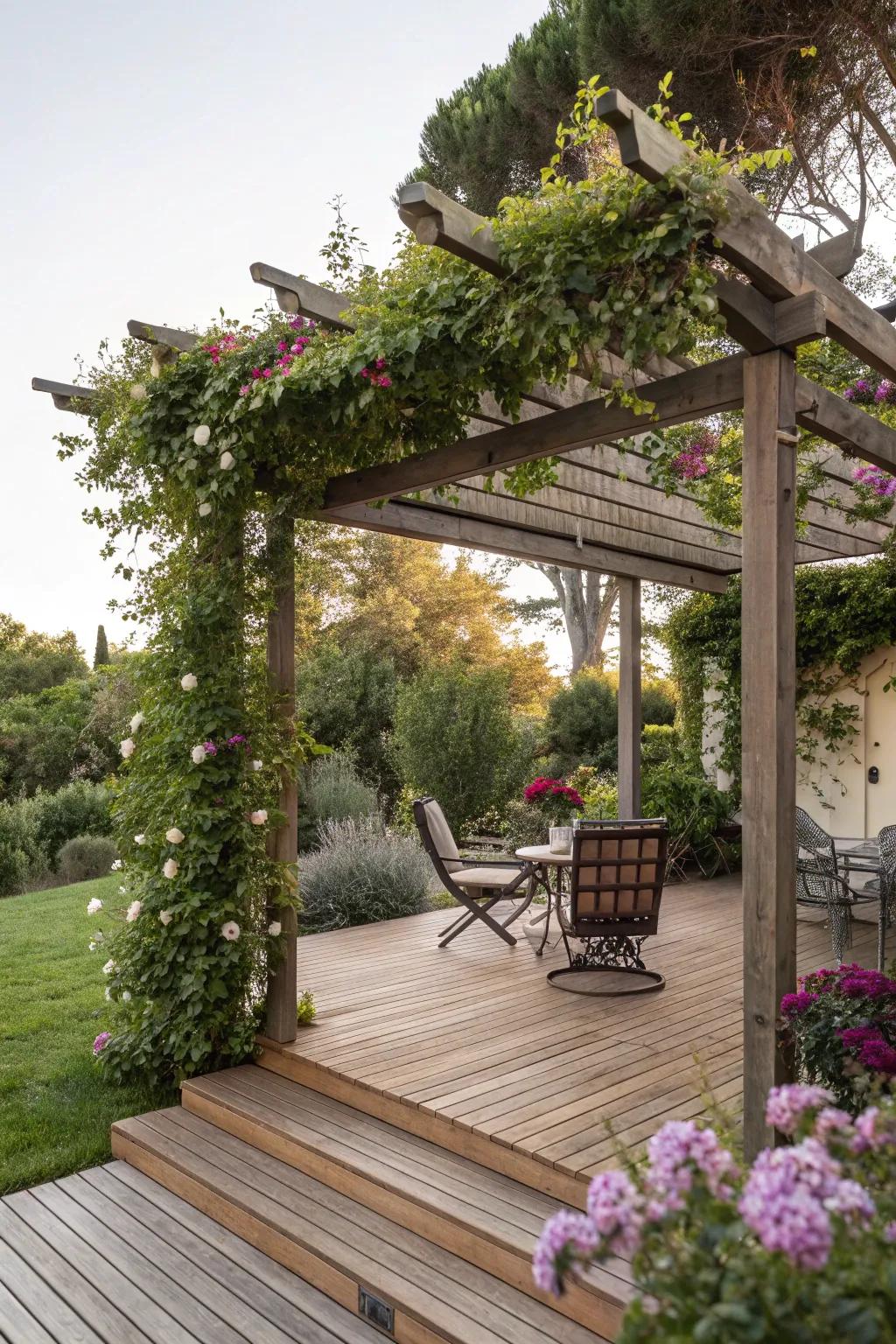 Add elegance and shade with a beautifully designed pergola.